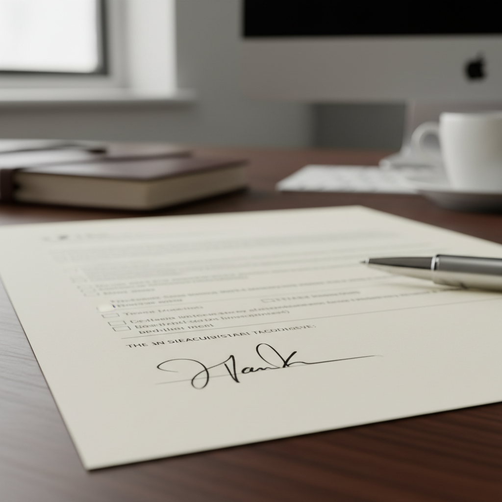 Ilustración de Ideas de firma profesional