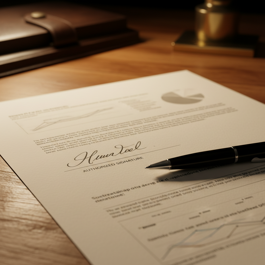 Ilustración de Ejemplos de firma para empresas