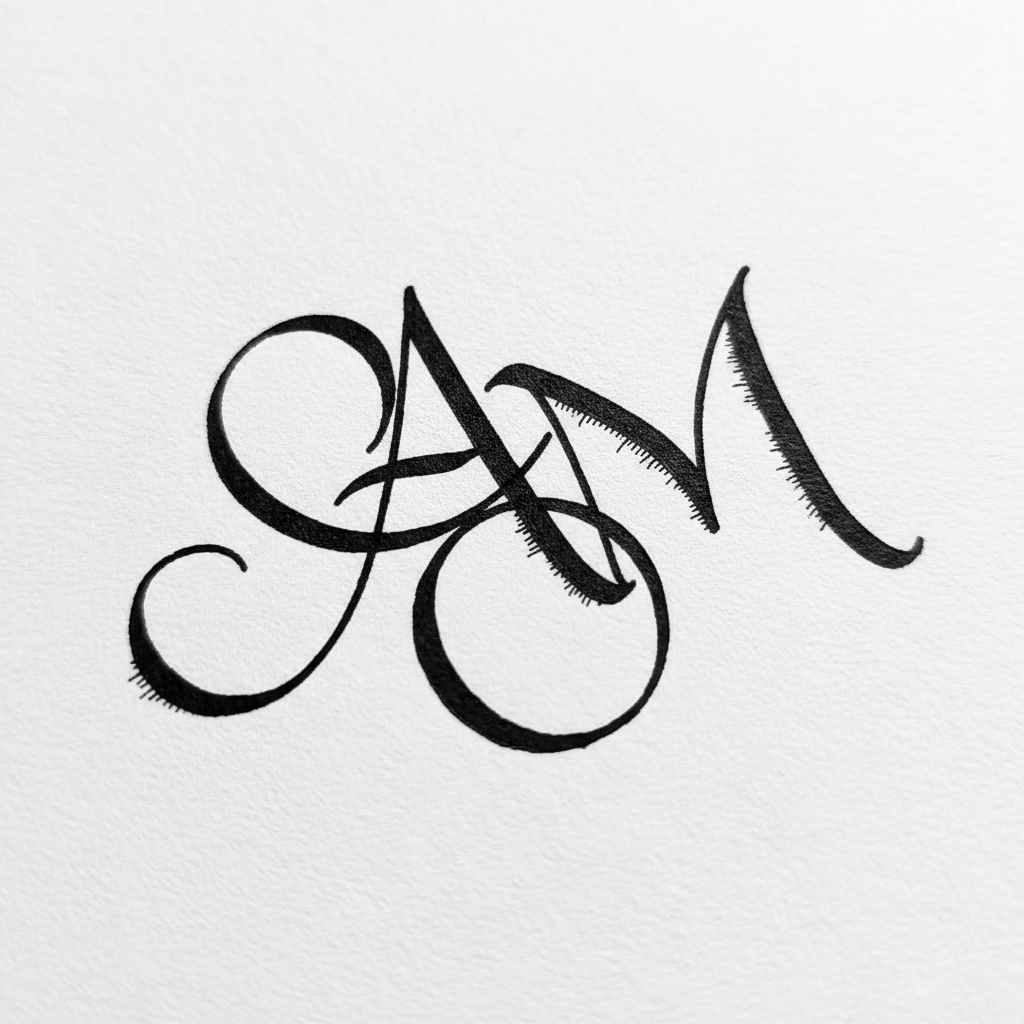 Ilustración de Firmas con monograma