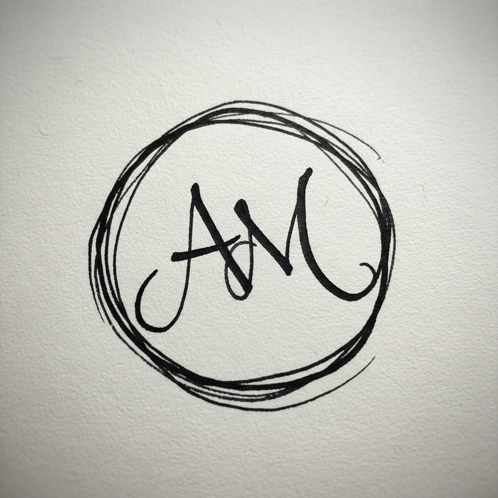 Ilustración de Firmas circulares con iniciales