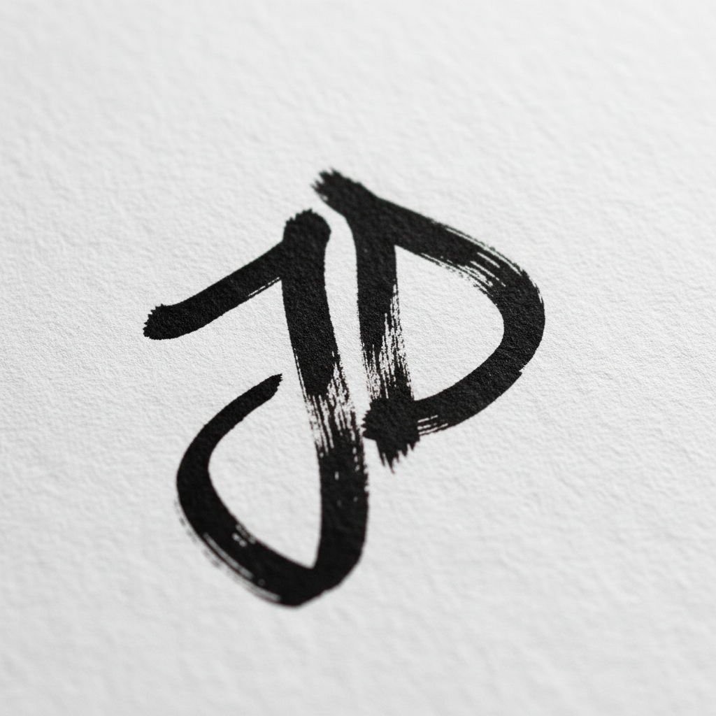 Ilustración de Firmas con dos iniciales