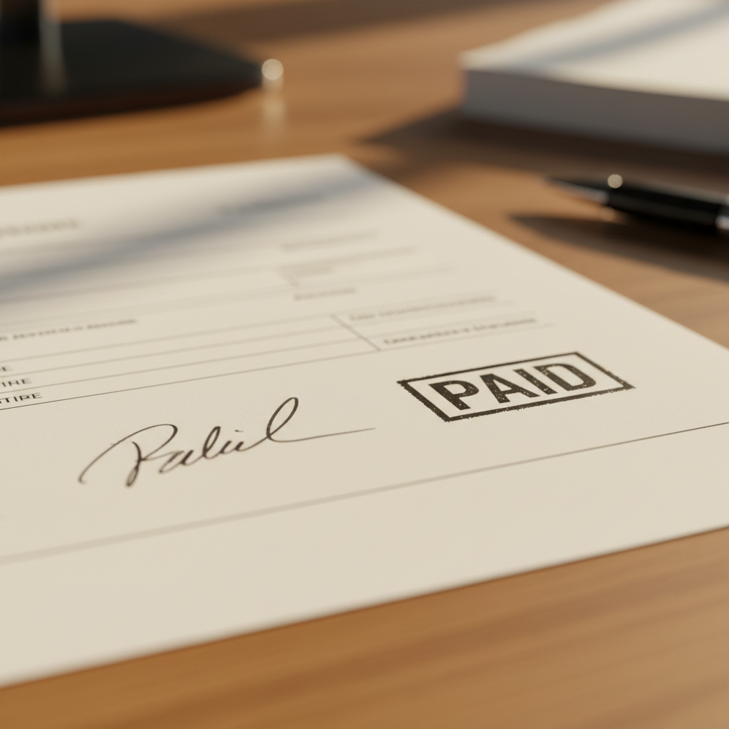 Illustration for Invoice signature examples
