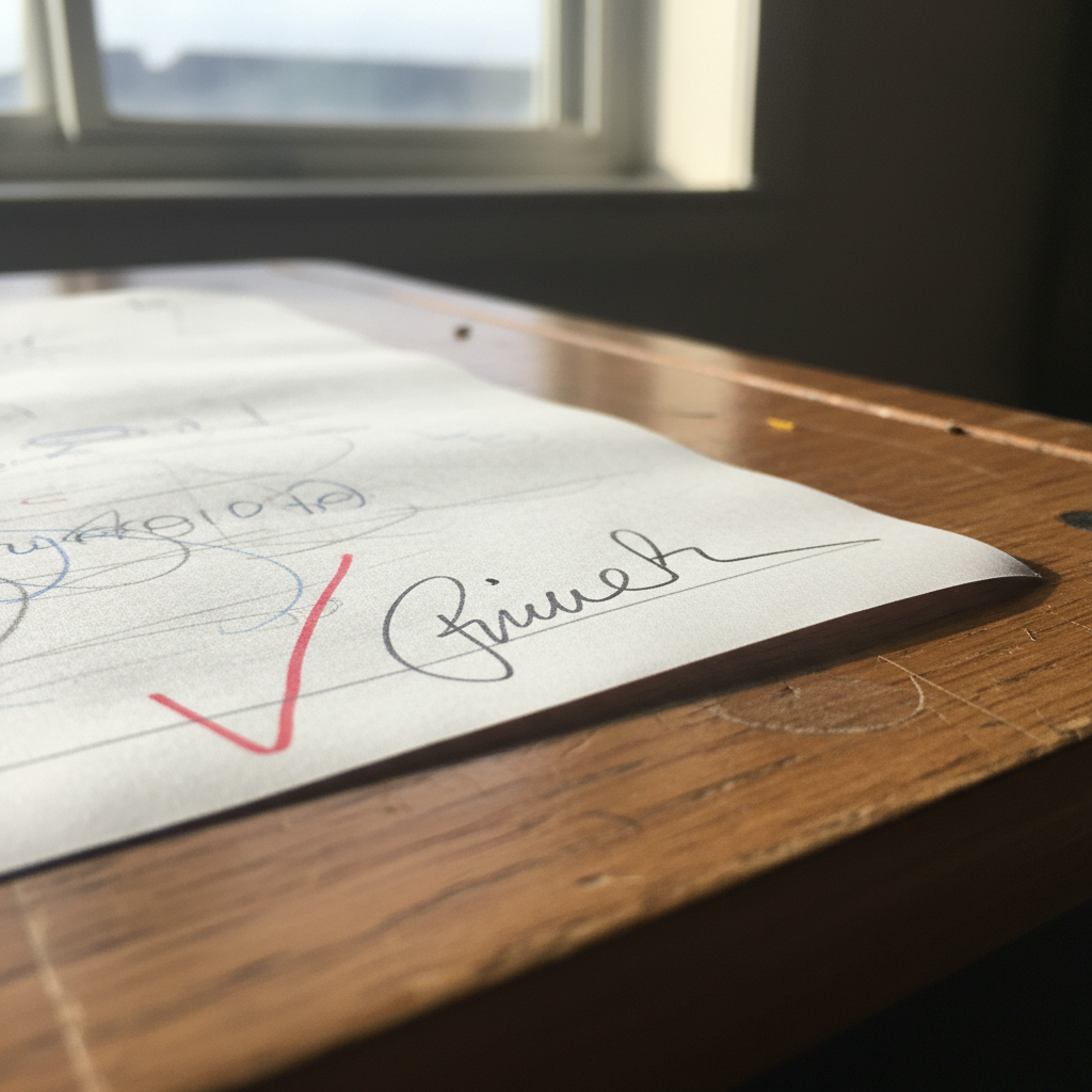 Illustration for Teacher signature examples