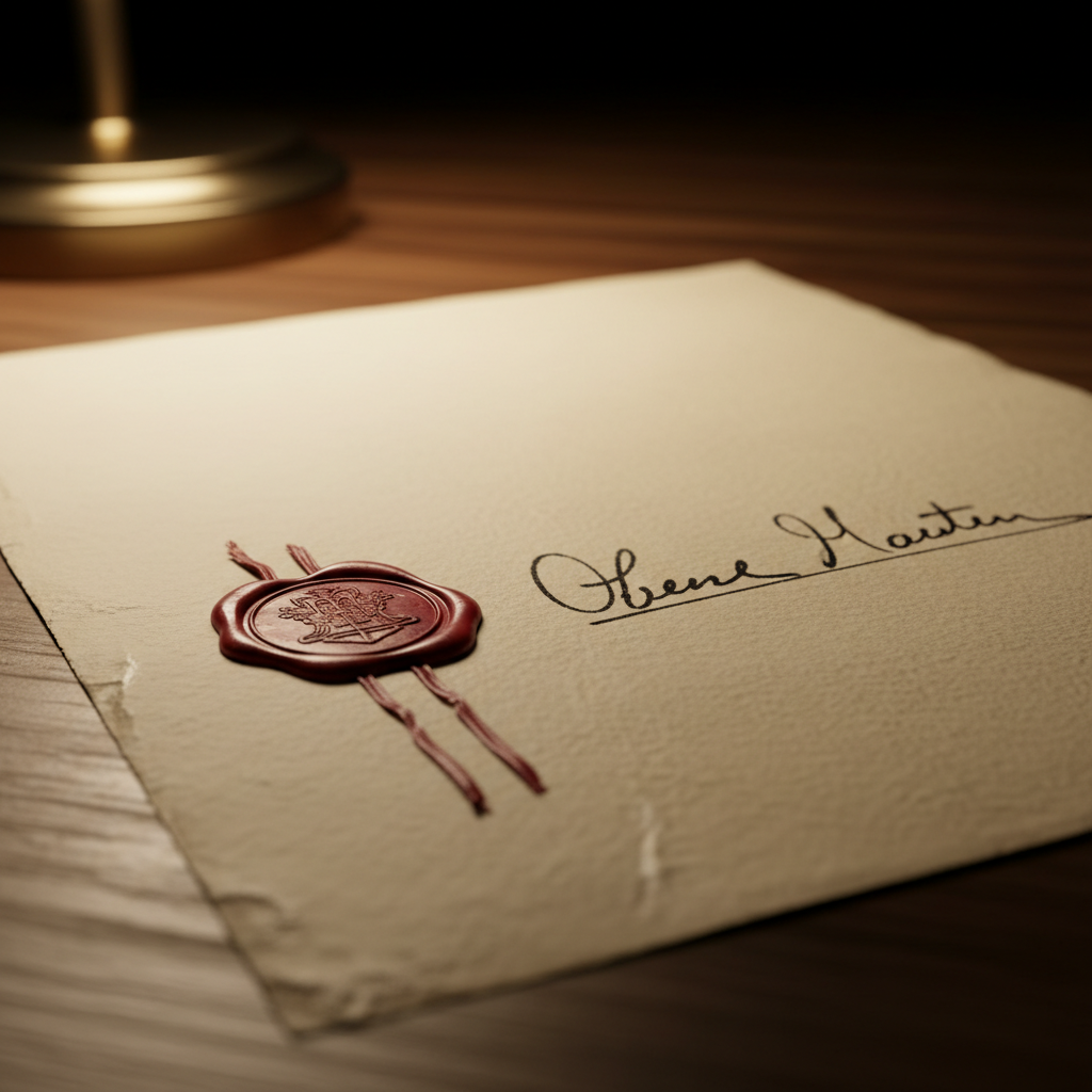 Illustration for Lawyer signature examples