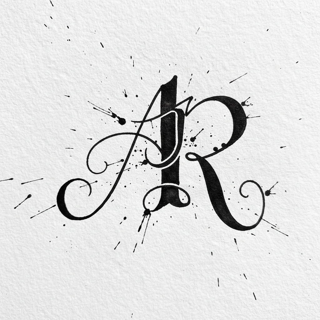 Illustration for Monogram initial signatures