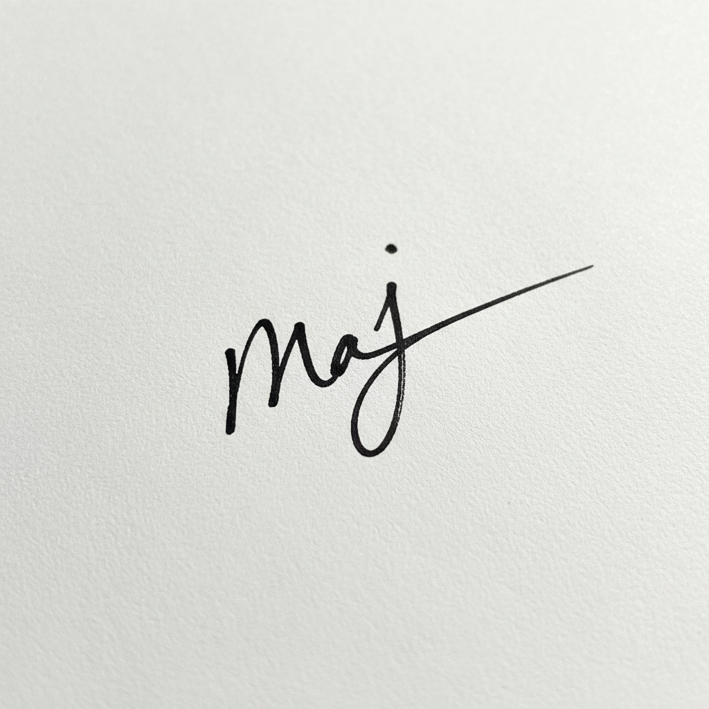 Illustration for Minimalist signature ideas