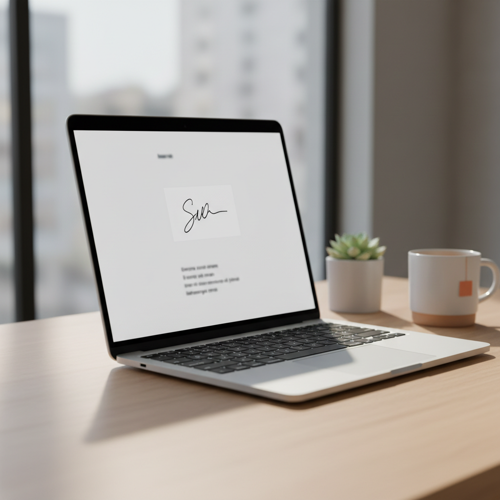 Illustration for A handwritten signature for your email