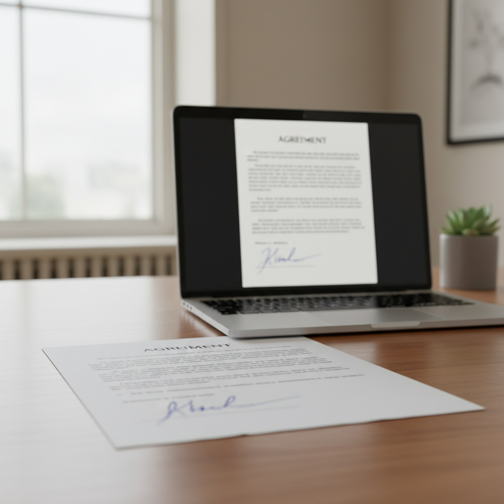 Illustration for Are handwritten signatures legal?