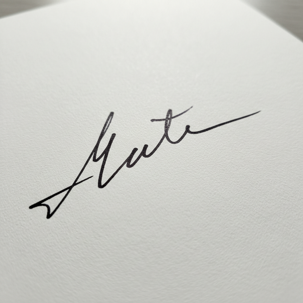 Illustration zu Schlichte Unterschrift-Ideen