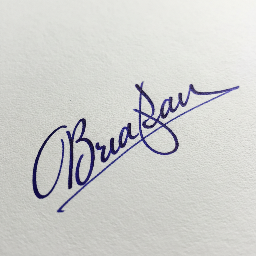 Illustration for Cursive signature ideas