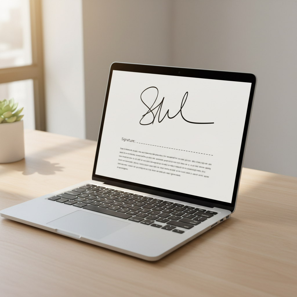 Illustration zu Handschriftliche Unterschrift in Word