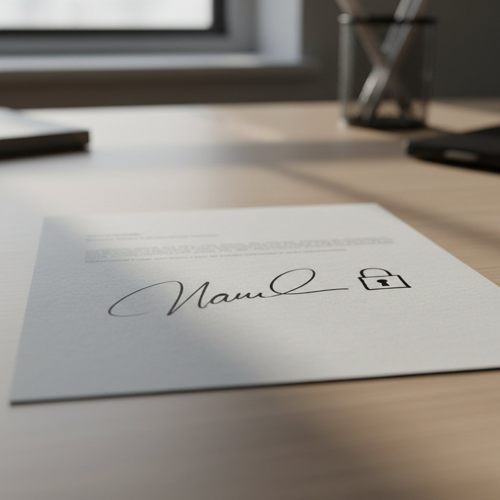Illustration zu Wie sicher ist eine handschriftliche Unterschrift?