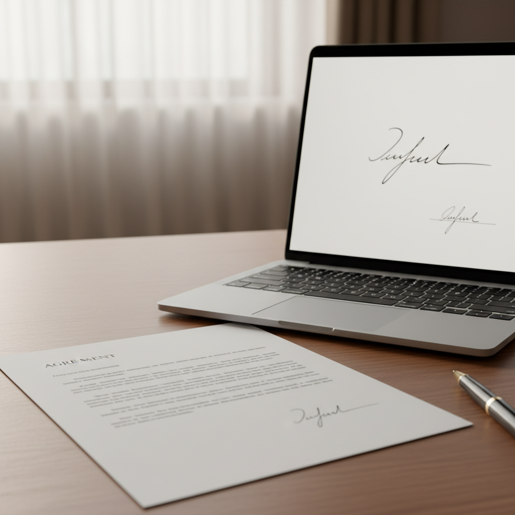 Illustration zu Ist eine handschriftliche Unterschrift rechtsgültig?